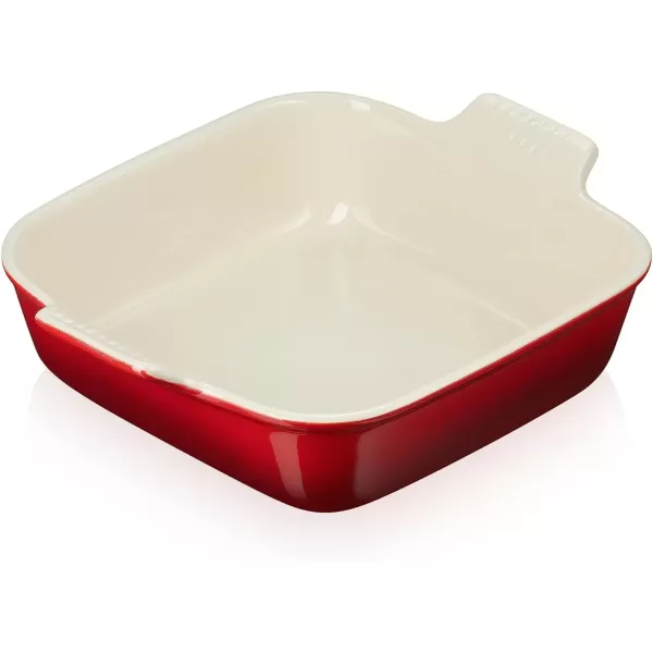 imageLe Creuset Stoneware Heritage Square Dish 3 qt 9quot CeriseCerise
