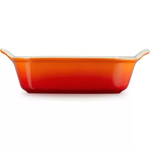imageLe Creuset Stoneware Heritage Square Dish 3 qt 9quot CeriseFlame