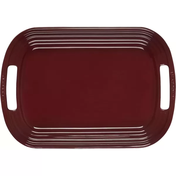 imageLe Creuset Stoneware Oval Serving Platter 1625quot WhiteRhone