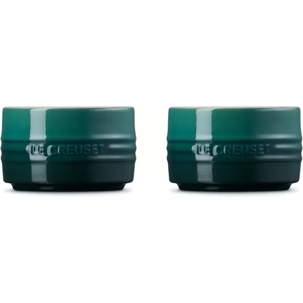 imageLe Creuset Stoneware Round Ramekin Straight Wall Set of 2 675oz Each ShallotArtichaut