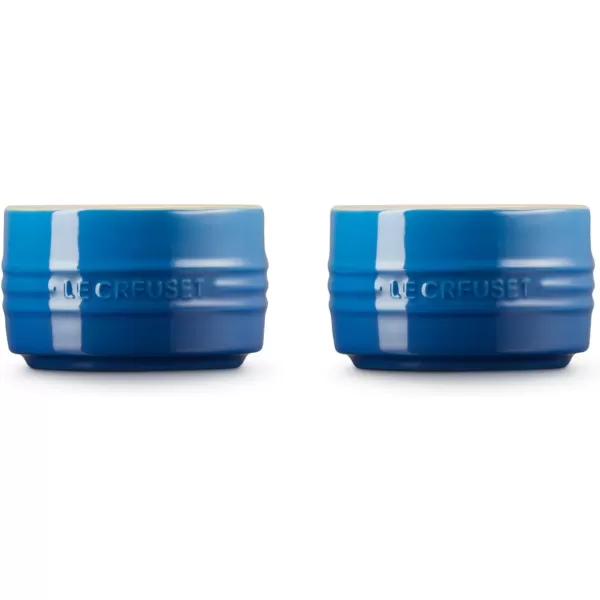 imageLe Creuset Stoneware Round Ramekin Straight Wall Set of 2 675oz Each ShallotMarseille