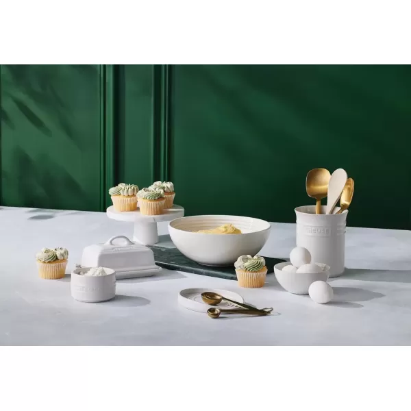 imageLe Creuset Stoneware Round Ramekin Straight Wall Set of 2 675oz Each ShallotSea Salt