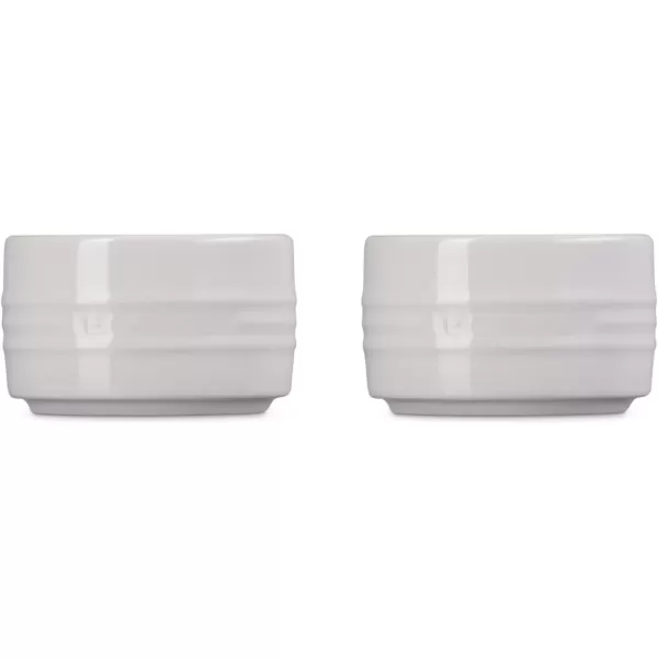 imageLe Creuset Stoneware Round Ramekin Straight Wall Set of 2 675oz Each ShallotShallot