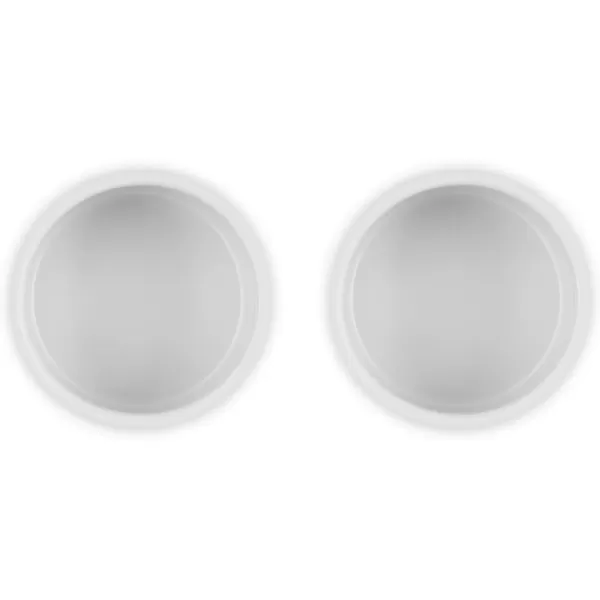 imageLe Creuset Stoneware Round Ramekin Straight Wall Set of 2 675oz Each ShallotWhite