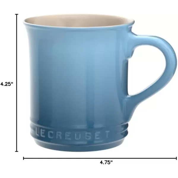 imageLe Creuset Stoneware Set of 4 Mugs 14 oz each OysterCaribbean