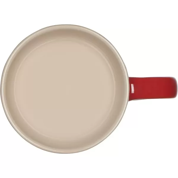 imageLe Creuset Stoneware Set of 4 Mugs 14 oz each OysterCerise