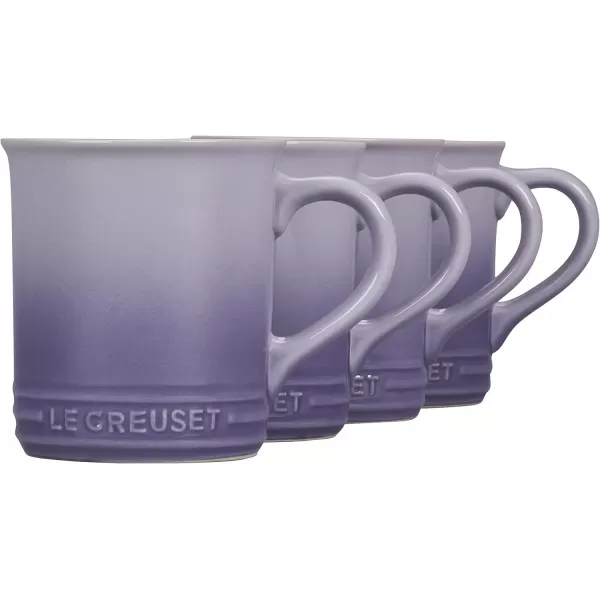 imageLe Creuset Stoneware Set of 4 Mugs 14 oz each OysterProvence
