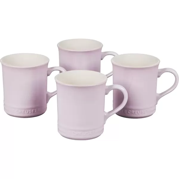 imageLe Creuset Stoneware Set of 4 Mugs 14 oz each OysterShallot