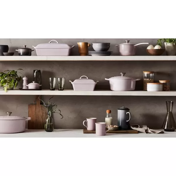imageLe Creuset Stoneware Set of 4 Mugs 14 oz each OysterShallot