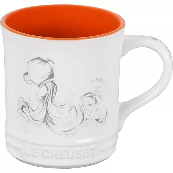 imageLe Creuset Stoneware Zodiac Coffee Mug 14 oz CancerAquarius