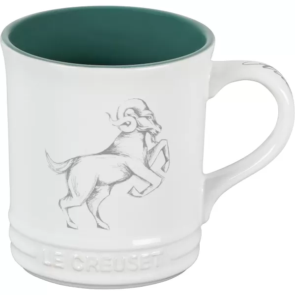 imageLe Creuset Stoneware Zodiac Coffee Mug 14 oz CancerAries