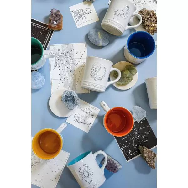 imageLe Creuset Stoneware Zodiac Coffee Mug 14 oz CancerGemini