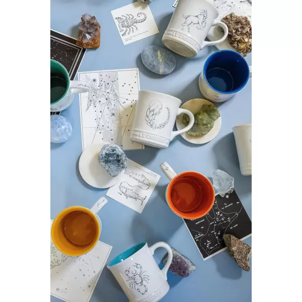 imageLe Creuset Stoneware Zodiac Coffee Mug 14 oz CancerLeo