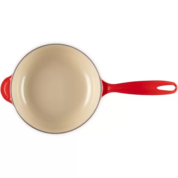 imageLe Creuset Enameled Cast Iron Holly Collection Saucier 225 qt Artichaut with Gold KnobCerise