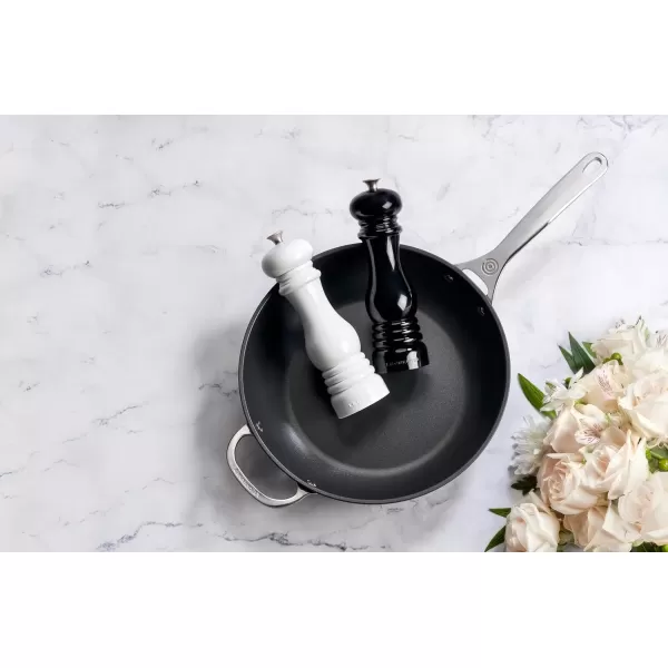 imageLe Creuset Salt and Pepper Mill Set 8quot x 2 12quot each Black ampamp WhiteBlackWhite