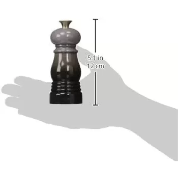 imageLe Creuset Salt and Pepper Mill Set 8quot x 2 12quot each Black ampamp WhiteOyster