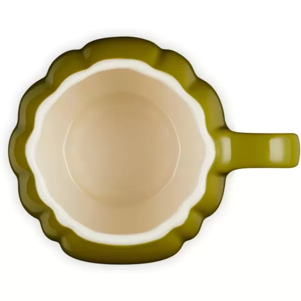 imageLe Creuset Stoneware Pumpkin Mug with Lid 14 oz RhoneOlive