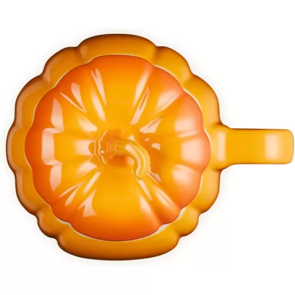 imageLe Creuset Stoneware Pumpkin Mug with Lid 14 oz RhonePersimmon