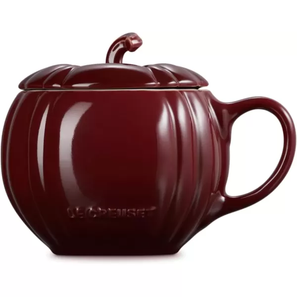 imageLe Creuset Stoneware Pumpkin Mug with Lid 14 oz RhoneRhone