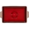 imageLe Creuset Stoneware Heritage Covered Rectangular Casserole 4 qt 12quot x 9quot WhiteCerise