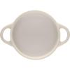 imageLe Creuset Stoneware Mini Round Cocotte with Flower Lid 8oz MeringueMeringue
