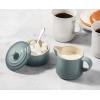 imageLe Creuset Stoneware Signature Cream ampamp Sugar Set Cerise Cream 300 ml Sugar 8ozCerise
