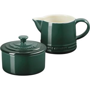 imageLe Creuset Stoneware Signature Cream ampamp Sugar Set Cerise Cream 300 ml Sugar 8ozArtichaut