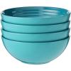 imageLe Creuset Stoneware Set of 4 Soup Bowls 22 oz 625quot each MarseilleCaribbean