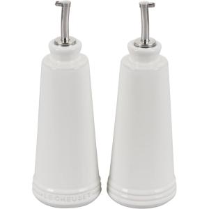 imageLe Creuset Signature Stoneware Oil ampamp Vinegar set 10 oz each WhiteWhite