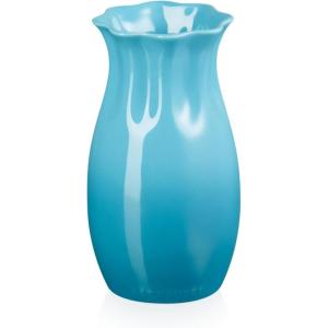 imageLe Creuset Stoneware Small Vase 65quot x 35quot Shell PinkCaribbean
