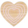 imageLe Creuset Magnetic Wood Trivet Heart Shaped 8quot Pink Silicone