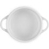 imageLe Creuset Mon Coeur Collection Stoneware Classic Round Mini Cocotte 8 Oz White with Hearts