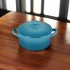 imageLe Creuset Stoneware Classic Round Mini Cocotte 8oz Chiffon PinkCaribbean