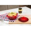 imageLe Creuset Stoneware Classic Round Mini Cocotte 8oz Chiffon PinkCerise