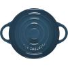 imageLe Creuset Stoneware Classic Round Mini Cocotte 8oz Chiffon PinkDeep Teal