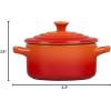imageLe Creuset Stoneware Classic Round Mini Cocotte 8oz Chiffon PinkFlame
