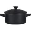 imageLe Creuset Stoneware Classic Round Mini Cocotte 8oz Chiffon PinkLicorice
