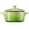 imageLe Creuset Stoneware Classic Round Mini Cocotte 8oz Chiffon PinkPalm
