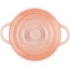 imageLe Creuset Stoneware Classic Round Mini Cocotte 8oz Chiffon PinkPeche