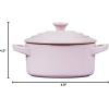 imageLe Creuset Stoneware Classic Round Mini Cocotte 8oz Chiffon PinkShallot