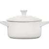 imageLe Creuset Stoneware Classic Round Mini Cocotte 8oz Chiffon PinkWhite