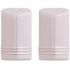 imageLe Creuset Stoneware Heart Shaped Salt ampamp Pepper Shakers 4 oz Each CeriseShallot