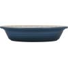 imageLe Creuset Stoneware Heritage Pie Dish 9quot Chiffon PinkDeep Teal