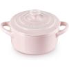 imageLe Creuset Stoneware Classic Round Mini Cocotte 8oz Chiffon PinkShallot