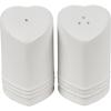 imageLe Creuset Stoneware Heart Shaped Salt ampamp Pepper Shakers 4 oz Each CeriseWhite