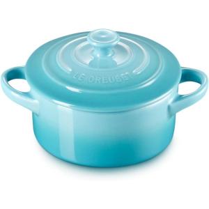 imageLe Creuset Stoneware Classic Round Mini Cocotte 8oz Chiffon PinkCaribbean