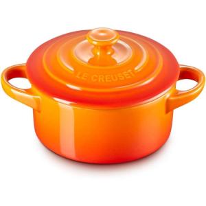 imageLe Creuset Stoneware Classic Round Mini Cocotte 8oz Chiffon PinkFlame