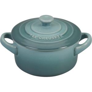 imageLe Creuset Stoneware Classic Round Mini Cocotte 8oz Chiffon PinkSea Salt