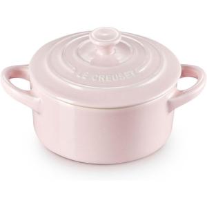 imageLe Creuset Stoneware Classic Round Mini Cocotte 8oz Chiffon PinkShallot