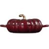 imageLe Creuset Enameled Cast Iron Figural Pumpkin Braiser 275 qt WhiteRhone
